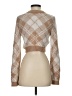 LA Hearts Plaid Tan Pullover Sweater Size S - photo 2
