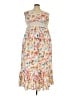 Torrid Floral Ivory Casual Dress Size 3X Plus (3) - photo 1