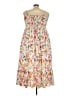 Torrid Floral Ivory Casual Dress Size 3X Plus (3) - photo 2