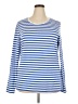 Amazon Essentials Stripes Blue Long Sleeve T-Shirt Size XXL - photo 1