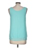 Halogen 100% Polyester Teal Sleeveless Top Size M - photo 2