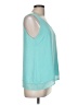 Halogen 100% Polyester Teal Sleeveless Top Size M - photo 4
