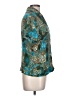 Requirements 100% Rayon Animal Print Teal Short Sleeve Blouse Size L - photo 4