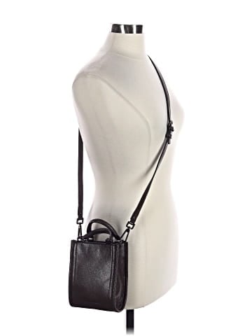 Calvin Klein Leather Satchel (view 2)