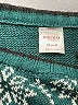 Holiday Time 100% Acrylic Green Teal Pullover Sweater Size XS (kids) - photo 3