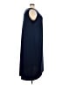 Catherines Solid Blue Casual Dress Size 3X - photo 4