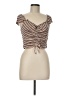 Volcom Brown Short Sleeve T-Shirt Size 8 - photo 1