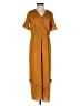 Xtraordinary 100% Polyester Brown Orange Dress Size 10 - photo 1
