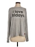 Peace Love World Gray Long Sleeve Top Size XS - photo 1