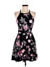 Speechless Floral Black Pink Cocktail Dress Size 7 - photo 1
