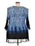 Catherines 100% Polyester Blue 3/4 Sleeve Blouse Size 3X - photo 2