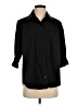 Finley Black 3/4 Sleeve Button-Down Shirt Size S - photo 1