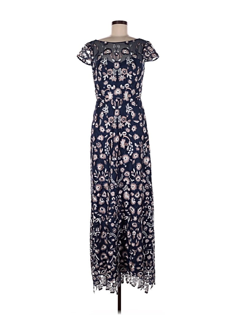 Pre-owned Js Collections Casual Dress In Blue