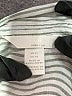 H&M 100% Linen Stripes Silver Long Sleeve Blouse Size XL - photo 7
