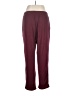 Lands' End Solid Burgundy Casual Pants Size XL - photo 2