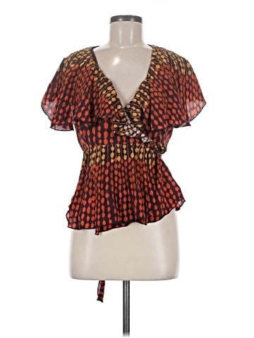 Anna Sui Short Sleeve Silk Top (view 1)