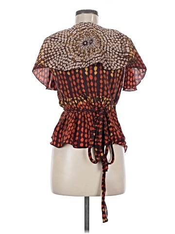 Anna Sui Short Sleeve Silk Top (view 2)