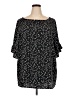 Oddi Black 3/4 Sleeve Blouse Size 3X - photo 1