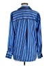 Rails 100% Polyester Stripes Blue Long Sleeve Blouse Size M - photo 2