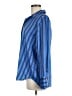 Rails 100% Polyester Stripes Blue Long Sleeve Blouse Size M - photo 5