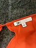 DR2 100% Polyester Orange Short Sleeve Blouse Size L - photo 7