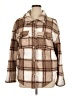 Charlotte Russe 100% Polyester Plaid Brown Coat Size XL - photo 1