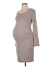 Pink Blush Gray Casual Dress Size L - photo 1
