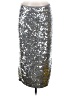 MICHAEL Michael Kors Metallic Silver Formal Skirt Size M - photo 1