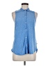 Gilly Hicks Blue Sleeveless Blouse Size M - photo 1
