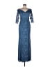 Xscape Blue Cocktail Dress Size 6 - photo 1