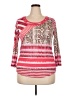 David Cline Red 3/4 Sleeve Top Size XXL - photo 1