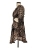 Zimmermann Animal Print Brown Cocktail Dress Size 4 (0) - photo 5