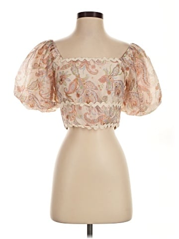 Skies Are Blue Short Sleeve Blouse (view 1)
