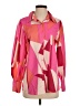 Unbranded 100% Polyester Color Block Pink Long Sleeve Blouse Size S - photo 1