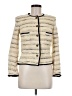 Jaeger 100% Acetate Stripes Gold Jacket Size 8 - photo 1
