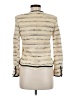 Jaeger 100% Acetate Stripes Gold Jacket Size 8 - photo 2