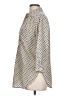 Cals 100% Polyester Polka Dots Tan 3/4 Sleeve Blouse Size L - photo 5