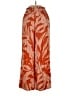 Etam 100% Polyester Tropical Orange Casual Pants Size S - photo 1