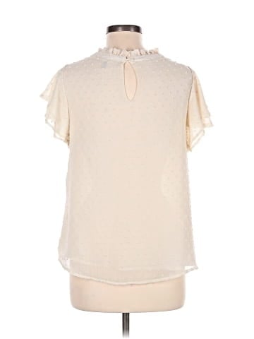 Blue Tassel Short Sleeve Blouse (view 2)
