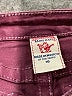 True Religion 100% Polyester Metallic Burgundy Jeans Size 10 - photo 3