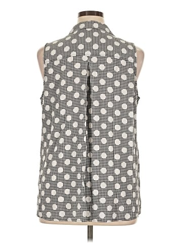 Susan Graver Sleeveless Button-Down Shirt (view 2)