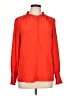 Boden 100% Silk Red Long Sleeve Silk Top Size 10 - photo 1