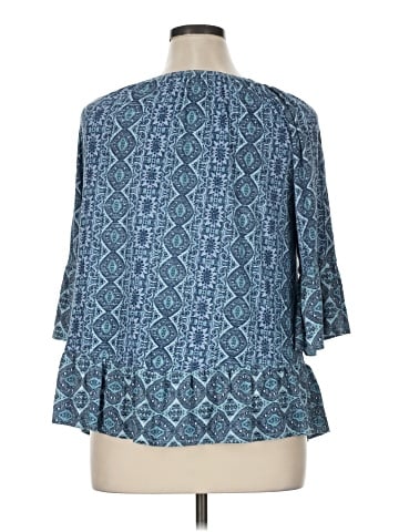 Style&Co 3/4 Sleeve Blouse (view 2)