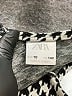 Zara Houndstooth Gray Black Dress Size 10 - photo 3