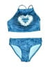 Breaking Waves Tie-dye Blue Two Piece Swimsuit Size 7 - 8 - photo 1