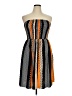 Shein Curve Stripes Orange Cocktail Dress Size 0X - photo 1