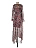 Jessica Simpson 100% Polyester Paisley Gray Casual Dress Size Sm Maternity - photo 2