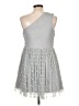 ASOS 100% Polyester Stars Gray Cocktail Dress Size 12 - photo 2