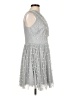 ASOS 100% Polyester Stars Gray Cocktail Dress Size 12 - photo 4
