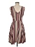 Candie's Stripes Pink Casual Dress Size M - photo 2